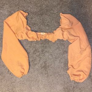 Peach crop top